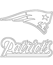 Logo of new england patriots coloring page