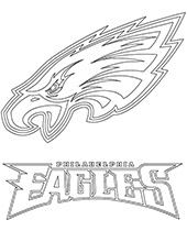 Philadelphia Eagles coloring sheet team logo
