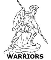 Category of warriors coloring pages