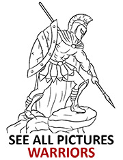 Warriors coloring pages agregated