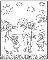 Grandparents Day coloring pages for free
