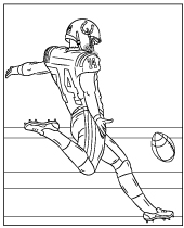 NFL coloring picture for kids