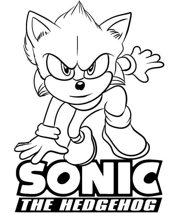 Sonic The Hedgehog Coloring Pages 