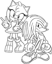 Free Printable Sonic Amy Rose Pdf Coloring Page