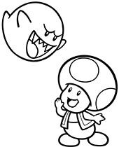 Princess Peach coloring page 