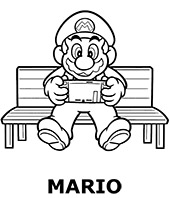 Category of Mario coloring pages
