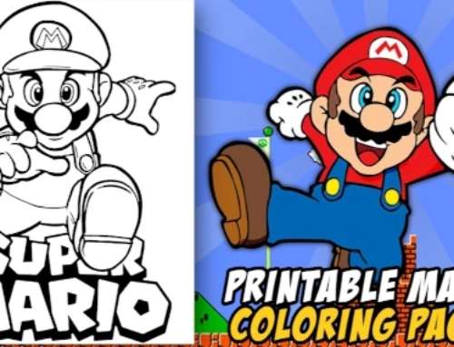 New Mario coloring pages released