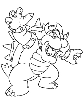 Bowser coloring pages for kids