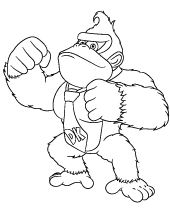 Donkey Kong coloring sheet