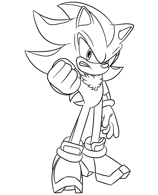 Sonic Silver And Shadow Coloring Pages