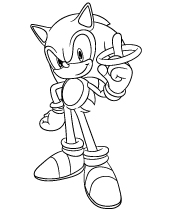 Sonic coloring sheet