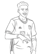 Jamal Musiala soccer coloring pages