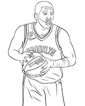 Kyrie Irving coloring sheets basketball