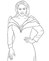 Adele coloring pages