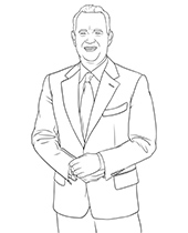 Tom Hanks coloring pages