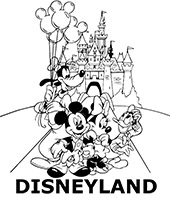 Category of Disneyland coloring pages