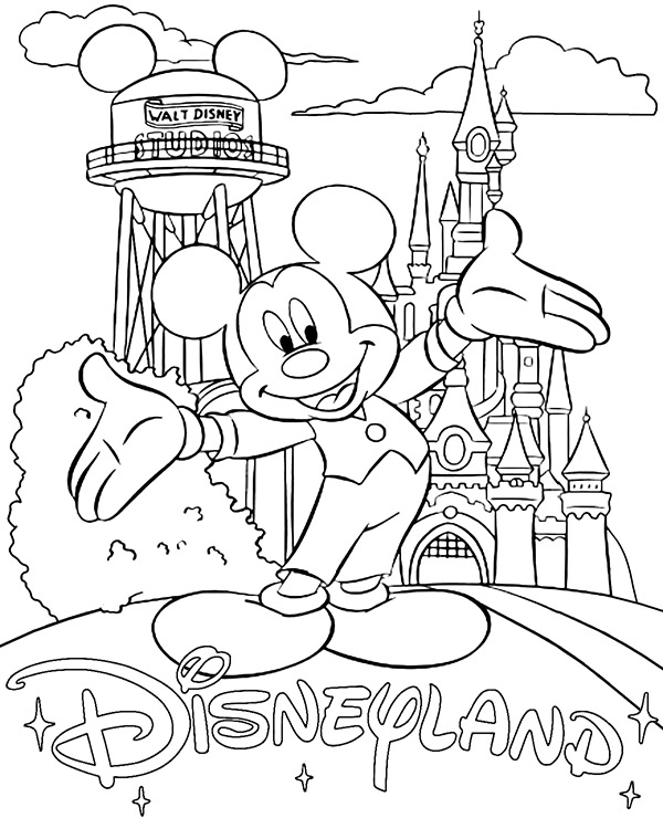 Disneyland studio coloring page - Topcoloringpages.net