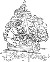 Disneyland ride coloring pictures