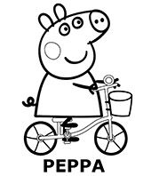 Peppa Pig family coloring pages