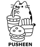 Category of Pusheen coloring pages