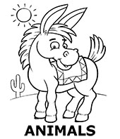 Category of animal coloring pages