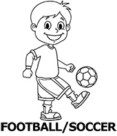 Category of football/soccer coloring pages