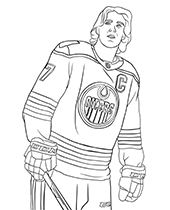 NHL player Connor McDavid coloring sheet