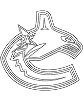 Vancouver Canucksi crest coloring picture