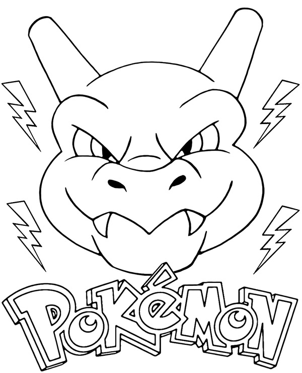 Big Charizard coloring pages Pokemon