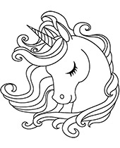 Unicorn coloring pictures for kids
