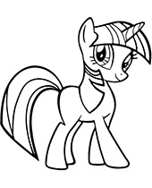 Printable coloring pages with unicorn pony