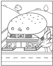 Toca Boca Silly Buns coloring page to print