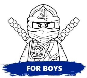 For boys coloring pages category banner