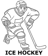 Category of ice hockey coloring pages