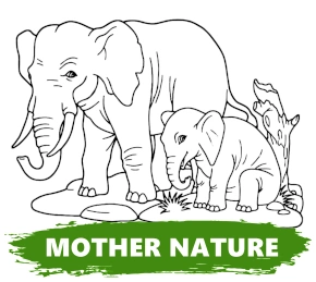 Mother nature coloring pages category banner