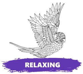 Relaxing coloring pages category banner