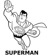 Category of Superman coloring pages