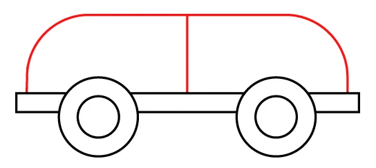 How to draw a car – step 4 body How to draw a car - step 4 body