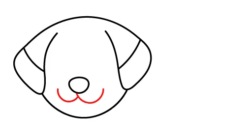 How-to-draw-a-dog-step-4 How to draw a dog - step 4 mouth