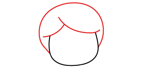 How-to-draw-a-boy-drawing-step-2-hair How to draw a boy tutorial - step 2 hair