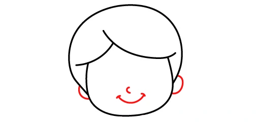 How-to-draw-a-boy-drawing-step-3-ears How to draw a boy tutorial - step 3 ears