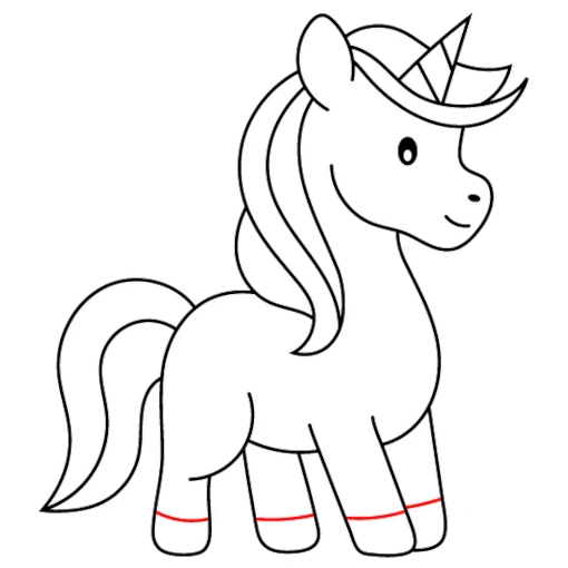 How-to-draw-a-unicorn-drawing-step-10-hooves How to draw a unicorn tutorial - step 10 hooves