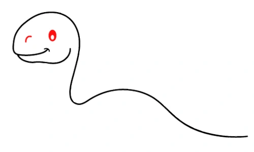 How-to-draw-dinosaur-tutorial-step-3-eye How to draw a dinosaur tutorial - step 3 eye