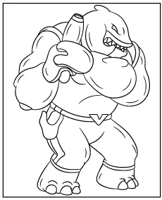 Printable Lilo & Stitch coloring page Captain Gantu