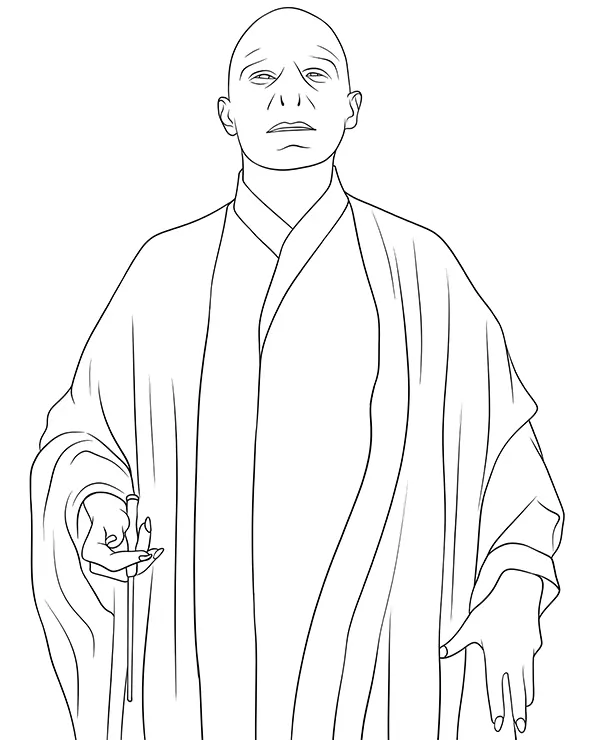 Lord Voldemort coloring page Harry Potter character