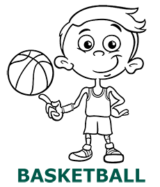 Basketball coloring pages category cover