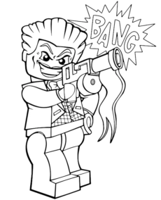 LEGO Joker coloring page to print