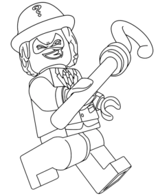 LEGO Riddler coloring page to print