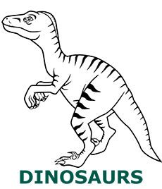 Dinosaurs coloring pages category cover