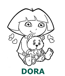 Dora coloring pages category cover
